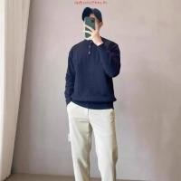 ราคา เสื้อไหมพรมถักแขนยาว มี 3 สี เสื้อกันหนาว Unisex เสื้อแขนยาว เสื้อกันหนาวผู้ชาย รหัส KN99 (46702025617)