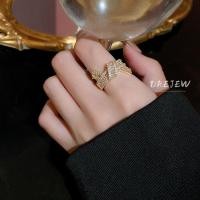 ราคา DREJEW แหวนทอง 18K ประดับเพทาย เครื่องประดับแฟชั่น สําหรับผู้หญิง (25471970625)