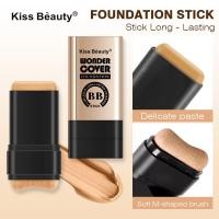 ราคา Kiss beauty Double Headed Foundation Stick Water Gloss Skin คอนซีลเลอร์ไม่มีแป้งไม่แต่งหน้า Remover Foundation Stick พร้อมแปรง (42672622395)