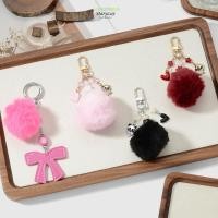 ราคา จี้กระเป๋า STARYSWAY โบว์สีชมพูอุปกรณ์เสริมอเนกประสงค์ Pom Pom Pom พวงกุญแจ สวย Rhinestone Panda Charm พวงกุญแจตกแต่งกระเป๋า (56353196074)