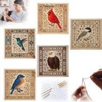 ราคา STARYSWAY Hummingbird Cross Stitch Kit DIY Non สําเร็จรูปผลิตภัณฑ์นกชุดปักครอสติส ดอกไม้รูปแบบชุดตกแต่งบ้านของขวัญ (54952611684)