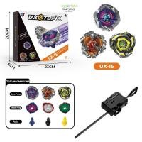ราคา STARYSWAY Beyblade X Battle Gyro UX 15 Sharkscale Deck Alloy Beys เกมต่อสู้ของขวัญ 3 IN 1 Spinning Tops กล่องชุด Beyscollectionor (51101959137)