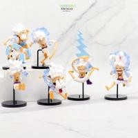 ราคา STARYSWAY 5 ชิ้น เซ็ต One Piece เครื่องประดับตุ๊กตา รุ่น Q การ์ตูน One Piece รูป ของขวัญ Nika Luffy Sun God รูปของเล่น PVC One Piece Luffy ตุ๊กตาคอลเลกชันจอแสดงผล (49202622278)
