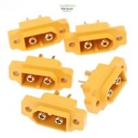 ราคา STARYSWAY 5 ชิ้น XT60E Connector พลาสติกสีเหลือง XT60E ปลั๊กชาย FPV Racing Fixed Board Mountable RC Drone อุปกรณ์เสริม XT60E ปลั๊กหญิง (47203216322)