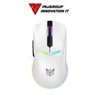 ราคา ส่งด่วน เมาส์เล่นเกมไร้สาย Onikuma Kitsu สีขาว Tri Mode DPI 7 ระดับ RGB สามารถปรับได้ (41072375956)