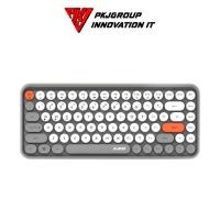 ราคา คีย์บอร์ดบลูทูธน่ารัก Ajazz 308i Bluetooth Keyboard สีเทา ขาว ต่อมือถือได้ (13158928332)