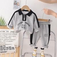 ราคา เสื้อยืดแขนยาว คอปก ลายการ์ตูน และกางเกง สําหรับเด็กผู้ชาย อายุ 1 ถึง 2 ปี (23249462519)