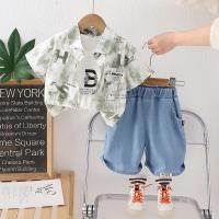 ราคา ฤดูร้อนใหม่เสื้อผ้าเด็กสูทเด็กเด็กส่วนบุคคลมัดย้อมจดหมายเสื้อ เสื้อกั๊กผ้าฝ้าย กางเกงขาสั้นผ้ายีนส์3ชิ้น เซ็ตเด็กวัยหัดเดินสบายๆแฟชั่นเครื่องแต่งกายเด็กชุดวอร์ม (29780981900)