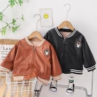 ราคา เสื้อแจ็กเก็ต เสื้อโค้ท หนัง PU ให้ความอบอุ่น แฟชั่นฤดูใบไม้ผลิ และฤดูใบไม้ร่วง สําหรับเด็กผู้ชาย (23752031029)