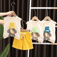 ราคา ชุดเสื้อแขนกุด กางเกงขาสั้น แฟชั่นฤดูร้อน สไตล์เกาหลี สําหรับเด็กผู้หญิง และเด็กผู้ชาย (19990343241)