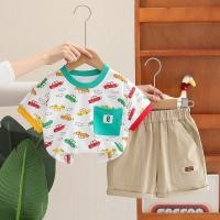 ราคา ฤดูร้อนเสื้อผ้าเด็กทารกชุดเด็กแขนสั้นทีเสื้อกางเกงขาสั้นการ์ตูนเด็กกีฬาทารกเสื้อผ้าชุด (29177818674)