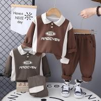 ราคา เด็กฤดูใบไม้ผลิฤดูใบไม้ร่วงแฟชั่นเด็กทารกผ้าฝ้ายเสื้อผ้าจดหมายพิมพ์โปโลเสื้อกันหนาวแขนยาวกางเกง2ชิ้น เซ็ตเด็กวัยหัดเดินสาวสบายๆเครื่องแต่งกายเด็กชุดวอร์ม (28806279730)