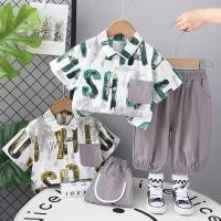 ราคา เด็กทารกเสื้อผ้าชุดเสื้อยืด กางเกงขาสั้นเด็กเด็กฤดูร้อนเสื้อผ้าชุดเต็มจดหมายพิมพ์เด็กทารกชุดเด็กทารกเด็กวัยหัดเดินเสื้อยืดกางเก (26969630405)