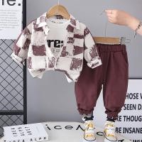 ราคา ฤดูใบไม้ผลิฤดูใบไม้ร่วงเด็กเสื้อผ้าเด็กทารก Tie Dye Checkered Coat ตัวอักษร TShirt กางเกง 3 ชิ้น เซ็ตเด็กวัยหัดเดินแฟชั่นเสื้อผ้าเด็ก Tracksuits (43225790272)