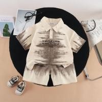 ราคา ชุดเสื้อโปโลและกางเกงขาสั้นสำหรับทารกและเด็กเล็ก ปี 2026 สไตล์มัดย้อมลายตัวอักษร สวมใส่ง่ายในหน้าร้อน (55702750505)