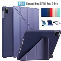 ราคา เคสซิลิโคนหนังนิ่ม ฝาพับ พร้อมช่องใส่บัตร และขาตั้ง สําหรับ Xiaomi Pad 5 MiPad 5 Pro 11 นิ้ว Xiaomi Mi Pad 5 5 Pro 2021 (16348665897)