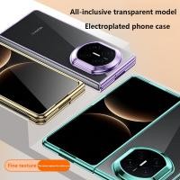 ราคา เคสโทรศัพท์สําหรับ Huawei Mate X7 MATEX7 MateX7 5G หรูหราไฟฟ้าโปร่งใสพับกันกระแทกปกแข็ง (52152830195)