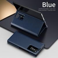 ราคา การ์ดหนัง Pocke สําหรับ Samsung Galaxy S25 Ultra S24 S23 S22 S View Flip สมาร์ทจอแสดงผล LED โปร่งใสหน้าต่าง (29723542746)