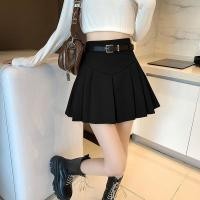 ราคา TESN กระโปรงพลีท เอวสูง สีพื้น แฟชั่น กระโปรงทรงนักเรียกเกาหลี ผ้านิ่มใส่สบายมีซับใน มาพร้อมเข็มขัด OOQ (46902629297)