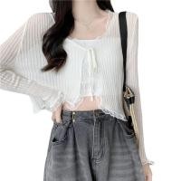 ราคา เสื้อคลุมไหมพรม แขนยาว แต่งซีทรูเบาๆ เซ็กซี่เบาๆใส่สบาย Cool summer18 (28743830545)