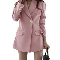 ราคา Blazers เสื้อเบลเซอร์ สไตล์เกาหลี สไตล์ฮ่องกง ปกสูท กระดุมบน แบบมีกระเป๋า SF4360 (50503165636)