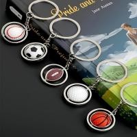 ราคา 1ชิ้นหมุนฟุตบอลบาสเกตบอลพวงกุญแจเบสบอลลูกกอล์ฟจี้พวงกุญแจผู้ชายผู้หญิงรถที่สําคัญอุปกรณ์เสริม (43909945637)