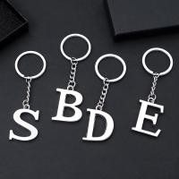 ราคา 1 ชิ้นสีเงินโลหะ 26 ตัวอักษรพวงกุญแจ AZ จี้เริ่มต้น Unisex พวงกุญแจรถ DIY อุปกรณ์เสริม (57300138704)