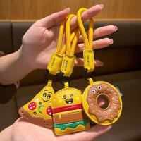 ราคา แฟชั่นหนัง PU แฮมเบอร์เกอร์พวงกุญแจการ์ตูนพิซซ่า Doughnut จี้กระเป๋าเป้สะพายหลังเครื่องประดับพวงกุญแจ (43516807397)