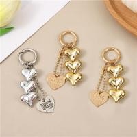 ราคา ห่วงโซ่โลหะที่เรียบง่ายพวงกุญแจรูปหัวใจสามหัวใจรักสตริงจี้กระเป๋าถือเครื่องประดับพวงกุญแจ (29634833573)