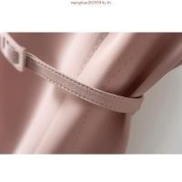 ราคา BT 03 7285TW เดรสยาวแขนสั้นคอกลม ซิปหลัง อกเอวเข้ารูป กระโปรงบานออก ผ้าทวิต มาพร้อมเข็มขัดสีเดียวกับชุด (45652992892)