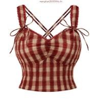 ราคา Marrystore official Sunset Whisper มินิเดรสลายสก็อต ดีเทลโบว์กำมะหยี่ (52403189746)