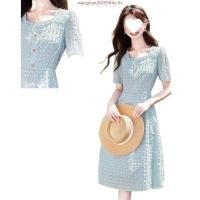 ราคา ชุดเดรสขาว ชุดลูกไม้สีขาว งานมงคล งานบุญ งานบวช สาวอวบสาวพลัสไซส์ มีไซส์ อก40 50นิ้ว 707 (42327157151)