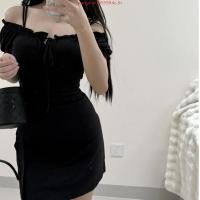 ราคา พร้อมส่ง Stunning Dress เดรสสั้น เปิดไหล่ แขนตุ๊กตา ซิปหลังซ่อน มีซับในทั้งตัว (57602967749)