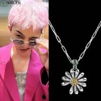 ราคา ชเซอร์ ก สร้อยคอมังกร ฮิปฮอปฝังเดซี่ จีดี สไตล์สร้อยคอ อุปกรณ์เครื่องประดับโลหะผสมดอกไม้หยักเดซี่แฟนคอลเลกชันเดซี่สร้อยคอคู่เครื (53801758291)