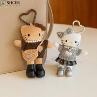 ราคา SHCER จี้คิตตี้ ขายาวการ์ตูน Kitty Plush พวงกุญแจ กระเป๋าเป้สะพายหลัง Charm ตกแต่ง PP ผ้าฝ้ายอะนิเมะ KT แมวกระเป๋าจี้เด็ก (49553144102)