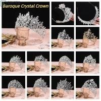 ราคา SHCER Baroque คริสตัล Crown Bar Mitzvah Crown ผม Hoop โลหะ Prince Crowns ประณีตสไตล์เกาหลีอุปกรณ์เสริมผมแถบคาดศีรษะรอบ Tiaras ผมเครื่องประดับ (47952382498)