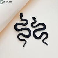 ราคา SHCER ต่างหูรูปงู เซ็กซี่ Avant garde สัตว์งูสตั๊ดต่างหู Vintage ยุ้ยโลหะผสม Punk ต่างหูโลหะสวมใส่ทุกวัน (47903266566)
