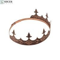 ราคา SHCER King Crown Bar Mitzvah ผม Hoop Prince Crowns อารมณ์แถบคาดศีรษะอุปกรณ์เสริมผมคอสเพลย์ Pros รอบ Tiaras หญิง (46052691073)