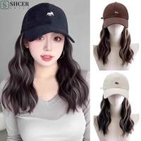 ราคา สสส หมวกเบสบอลพร้อมวิกผม ชิ้นเดียวไฮไลท์สีบลอนด์ยาวน้ําหยักผม ต่อผมระบายอากาศปุยแฮร์พีชปรับหมวกวิกผมกลางแจ้ง (44652754954)