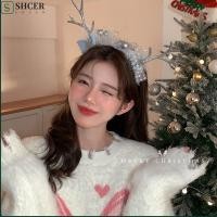 ราคา SHCER คริสต์มาส Hairpin Merry Christmas Decor Bowknot เด็กกวางเขากวางคลิปผม สร้างสรรค์เลื่อมผ้า Santa Claus คริสต์มาส Headabnd เด็ก (42076600313)