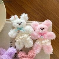 ราคา สสส พวงกุญแจตุ๊กตาหมี การ์ตูนตลกขนยาวกระต่ายจี้ มิตรภาพบิดก้านน่ารักโบว์หัวใจแหวนกุญแจ (40977185942)