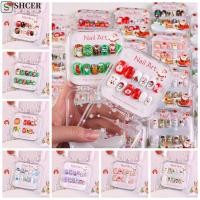 ราคา SHCER คริสต์มาสเด็กเล็บปลอม Kuromi Elk Santa Claus เด็ก Xmas เล็บปลอม ต้นคริสต์มาสกดบนเล็บอุปกรณ์เสริมเด็กเล็บปลอม Extension หญิง (56901909894)