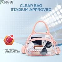 ราคา ชเซอร์ โปร่งใส ค โรสบอดี กระเป๋า ซิปที่มีสายรัดปรับกระเป๋าสะพายใส แฟชั่นความจุขนาดใหญ่พีวีซีกันน้ํามือถือล้างกระเป๋าผู้หญิง (44553154134)