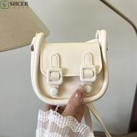 ราคา SHCER Mini Saddle Bag Elegant PU Leather Small Square Bag Crossbody Bag Candy Color French Retro Lipstick Bag Female (55602283953)