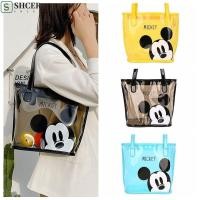 ราคา SHCER Mickey Mouse กระเป๋าโท้ทโปร่งใส การ์ตูนเยลลี่สี Mickey Messenger กระเป๋า ผ้าใบลําลองไหล่เดี่ยวกันน้ําการ์ตูนกระเป๋าสะพายเด็ก (47452314078)