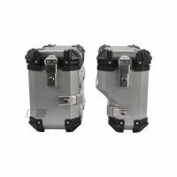 ราคา 35L ขวา Hiding ไอเสียด้านข้างกล่องรถจักรยานยนต์ Universal อลูมิเนียม 45L ไฟท้ายกล่องกันน้ําสามกล่อง (44067122800)