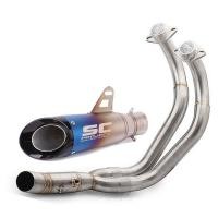 ราคา ท่อไอเสียดัดแปลงเหมาะสำหรับ Yamaha MT07 MT 07 ส่วนหน้าสแตนเลส (42553746788)