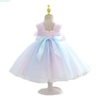 ราคา ชุดปาร์ตี้เด็กผู้หญิง tulle เจ้าหญิงสีรุ้ง ชุดวันเกิดที่ 1 แฟชั่นฤดูร้อน สไตล์เกาหลี (56402187763)