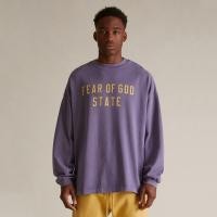 ราคา FOG ESSENTIALS HHH แบรนด์แฟชั่นอเมริกัน อักษรซ่อน ประดับดอกไม้ หลวม เสื้อเชิ้ตชายหญิงแขนยาว (48351727722)