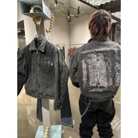 ราคา ERD GRJKD ลวดลายโรแมนติก เก่า ดีทรอยต์ เสื่อมโทรม ล้างน้ํา เสื้อแจ็คเก็ต (55802317515)